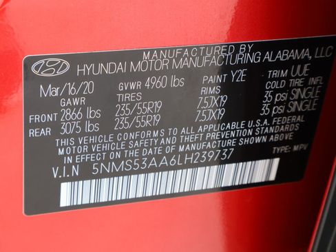 Used 2020 Hyundai Santa Fe Limited image 23