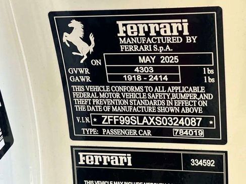 Used 2025 Ferrari 296 GTB RWD image 12