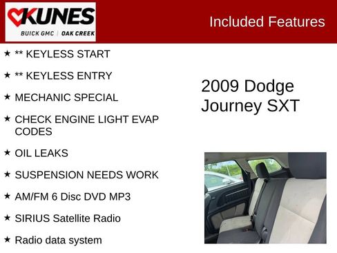 Used 2009 Dodge Journey SXT FWD image 2