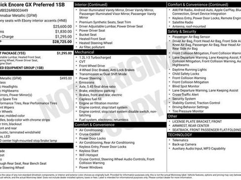 Used 2024 Buick Encore GX Preferred w/ Comfort Package FWD image 15