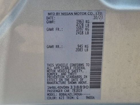 Used 2024 Nissan Altima 2.5 SV FWD image 30