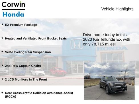 Used 2020 Kia Telluride EX FWD image 7