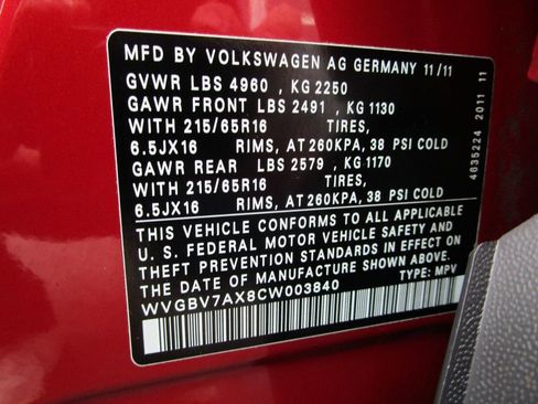 Used 2012 Volkswagen Tiguan SEL image 31