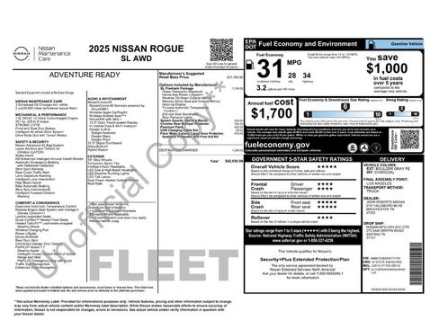 Used 2025 Nissan Rogue SL w/ SL Premium Package AWD/4WD image 5
