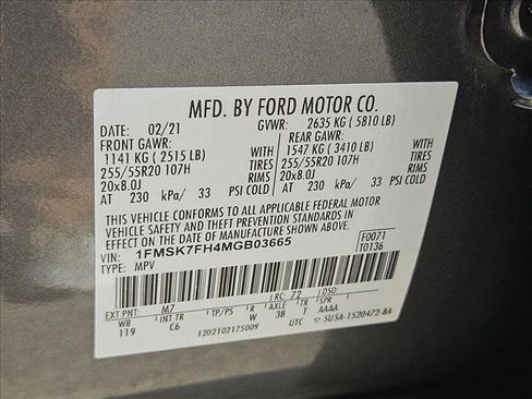 Used 2021 Ford Explorer Limited w/ Equipment Group 301A image 25