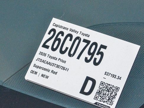 New 2026 Toyota Prius Limited image 28