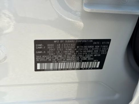 New 2026 Subaru Ascent Limited AWD/4WD image 26