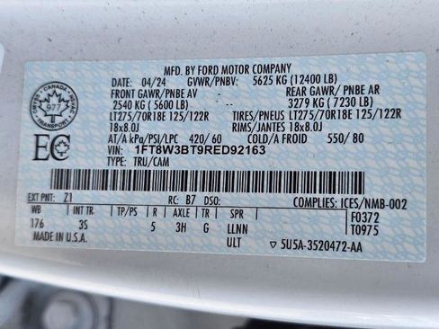 Certified 2024 Ford F350 XLT AWD/4WD image 33