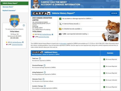 Used 2025 Subaru Crosstrek 2.5i Limited image 12