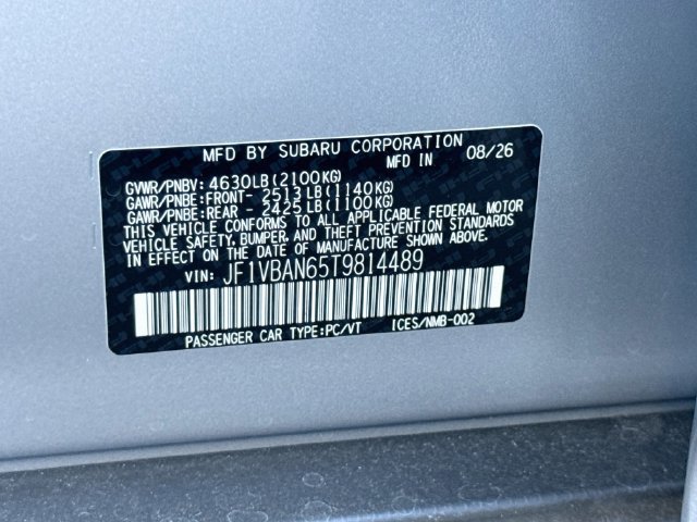 New 2026 Subaru WRX Limited AWD/4WD image 24