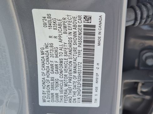 Certified 2025 Honda Civic Sport image 22