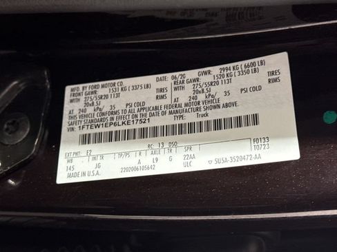 Used 2020 Ford F150 XL w/ Equipment Group 101A Mid AWD/4WD image 27