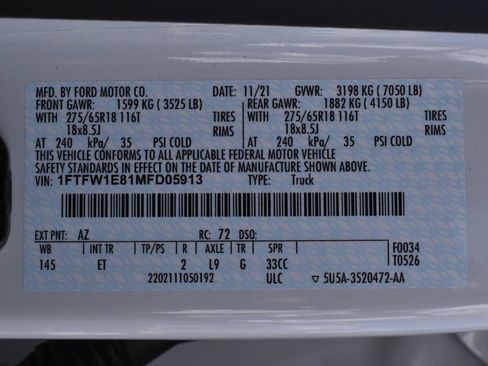 Used 2021 Ford F150 Lariat w/ Max Trailer Tow Package image 2