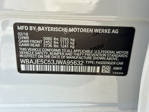 Used 2018 BMW 540i RWD image 29