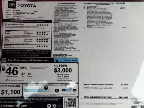 New 2026 Toyota Camry XSE w/ Premium Plus Package image 24