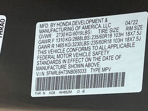 Used 2022 Honda Odyssey EX-L image 33