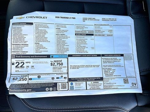 New 2026 Chevrolet Traverse LT w/ Driver Confidence Package image 13