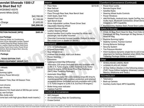 Used 2021 Chevrolet Silverado 1500 LT w/ Bed Protection Package RWD image 3