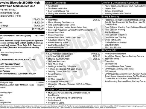 Used 2024 Chevrolet Silverado 2500 High Country w/ High Country Premium Package AWD/4WD image 49