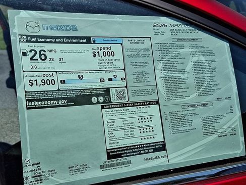 New 2026 MAZDA MAZDA3 Hatchback w/Premium Plus Pkg AWD/4WD image 16