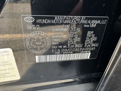 Used 2022 Hyundai Santa Fe Calligraphy image 37