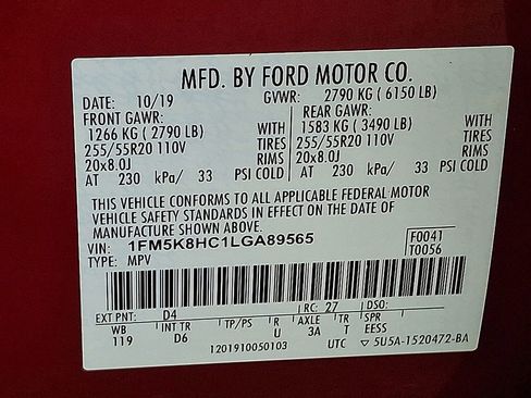 Used 2020 Ford Explorer Platinum w/ Premium Technology Package AWD/4WD image 27