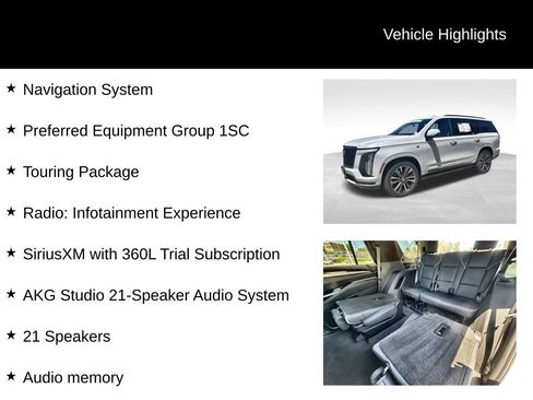 Certified 2026 Cadillac Escalade Sport w/ Touring Package AWD/4WD image 9
