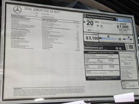 New 2026 Mercedes-Benz GLE 53 AMG 4MATIC image 19