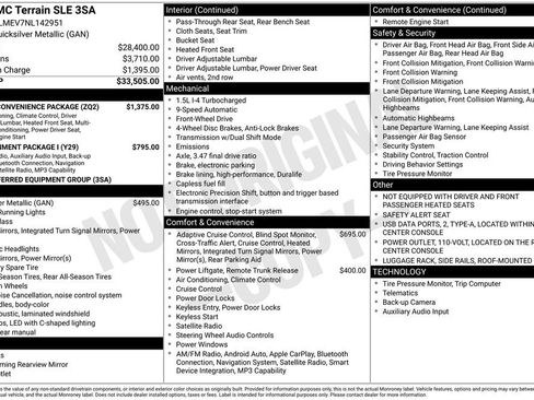 Used 2022 GMC Terrain SLE w/ Driver Convenience Package image 9