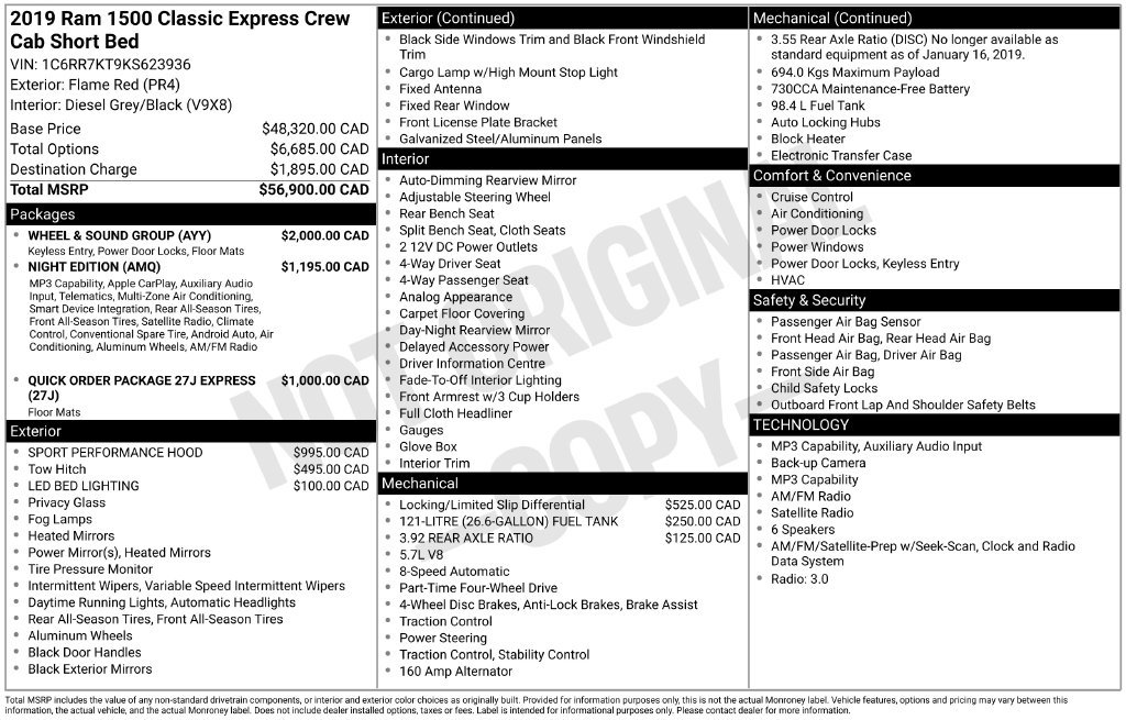 Used 2019 RAM 1500 Express w/ Wheel & Sound Group AWD/4WD image 39