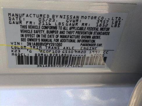 Certified 2023 Nissan Sentra S image 23