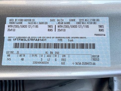 Used 2024 Ford F150 XLT w/ Equipment Group 303A High AWD/4WD image 16