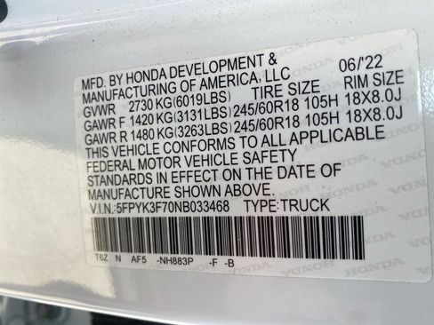 Used 2022 Honda Ridgeline RTL-E image 39