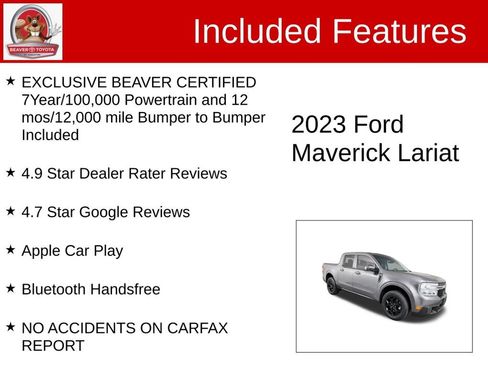 Used 2023 Ford Maverick Lariat w/ Lariat Luxury Package AWD/4WD image 4