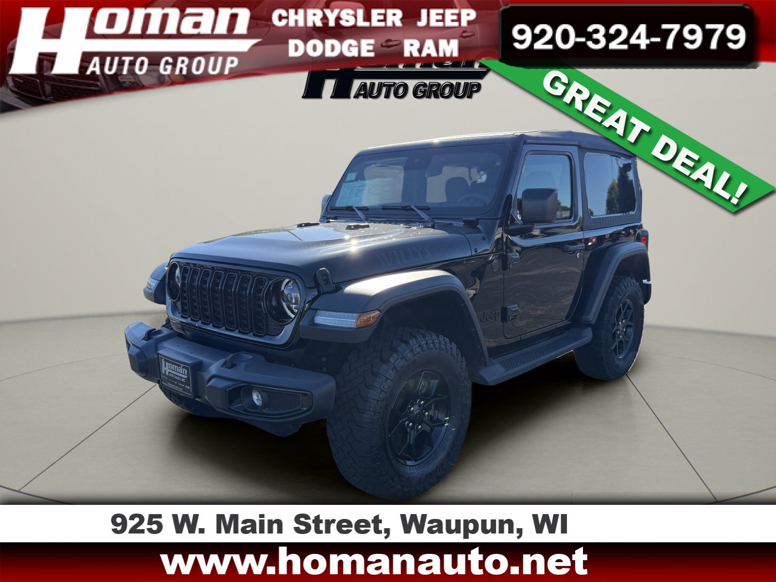 Used 2025 Jeep Wrangler Sport AWD/4WD image 1