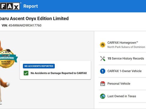 Used 2024 Subaru Ascent Onyx Edition Limited AWD/4WD image 12