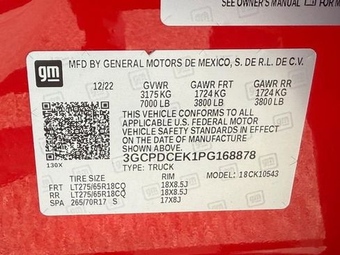 Certified 2023 Chevrolet Silverado 1500 Custom Trail Boss w/ LPO, Dark Essentials Package image 24