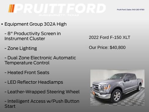 Used 2022 Ford F150 XLT w/ Equipment Group 302A High AWD/4WD image 13
