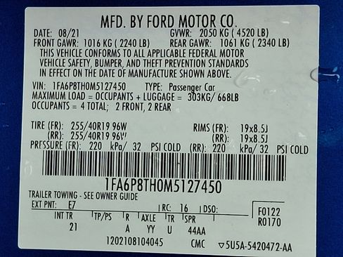 Used 2021 Ford Mustang Coupe w/ Black Accent Package image 26