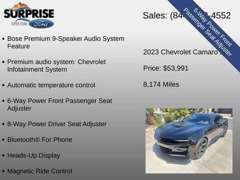 Used 2023 Chevrolet Camaro SS RWD image 20