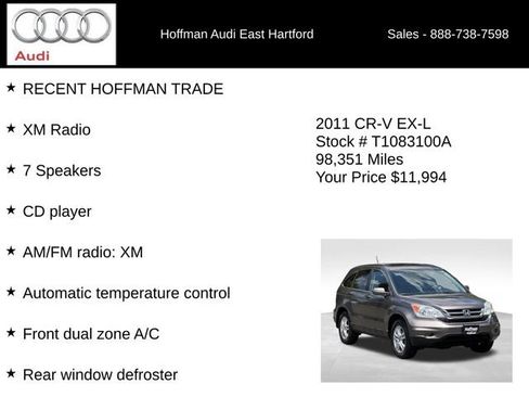 Used 2011 Honda CR-V EX-L image 6