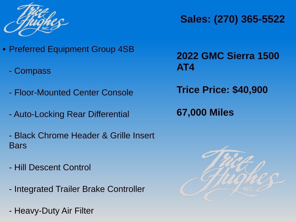 Used 2022 GMC Sierra 1500 AT4 w/ AT4 Preferred Package AWD/4WD image 20