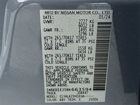 Certified 2024 Nissan Frontier Pro-X image 32