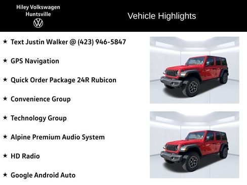 Used 2024 Jeep Wrangler Unlimited Rubicon w/ Technology Group AWD/4WD image 6