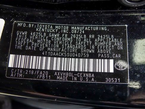 Certified 2025 Toyota Camry LE image 27
