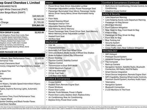 Used 2024 Jeep Grand Cherokee L Limited w/ Luxury Tech Group II AWD/4WD image 37