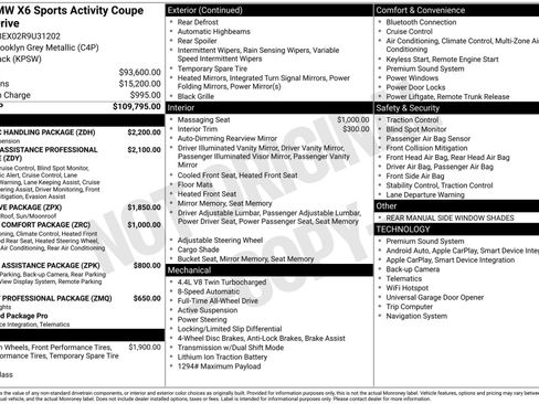 Used 2024 BMW X6 M60i w/ Dynamic Handling Package image 44
