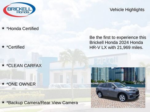 Certified 2024 Honda HR-V LX image 9