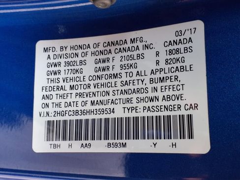 Used 2017 Honda Civic EX-T image 24