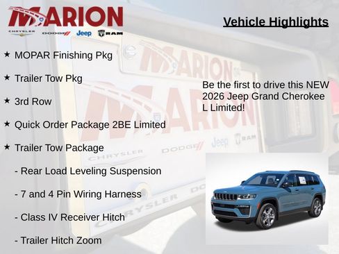 New 2026 Jeep Grand Cherokee L Limited w/ Trailer Tow Package AWD/4WD image 5